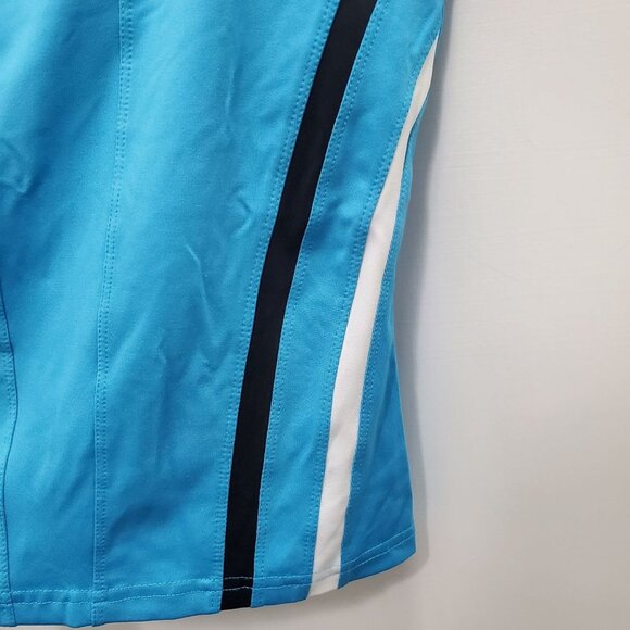 Bolle High Performance Women's Blue Black Stripe Built in Bra Athletic Tank Sz S - Picture 2 of 5